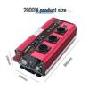 Lvyuan 12V/24V to 220V Modified Sine Wave Car Inverter, 500W-4000W Power Strip Style