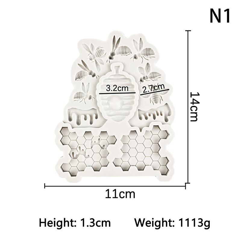 

Силиконовая форма Honeybee Honeycomb 3D Beehive Bee Fondant для украшения торта, шоколадные инструменты, кухонные принадлежности для детского душа, дня рождения