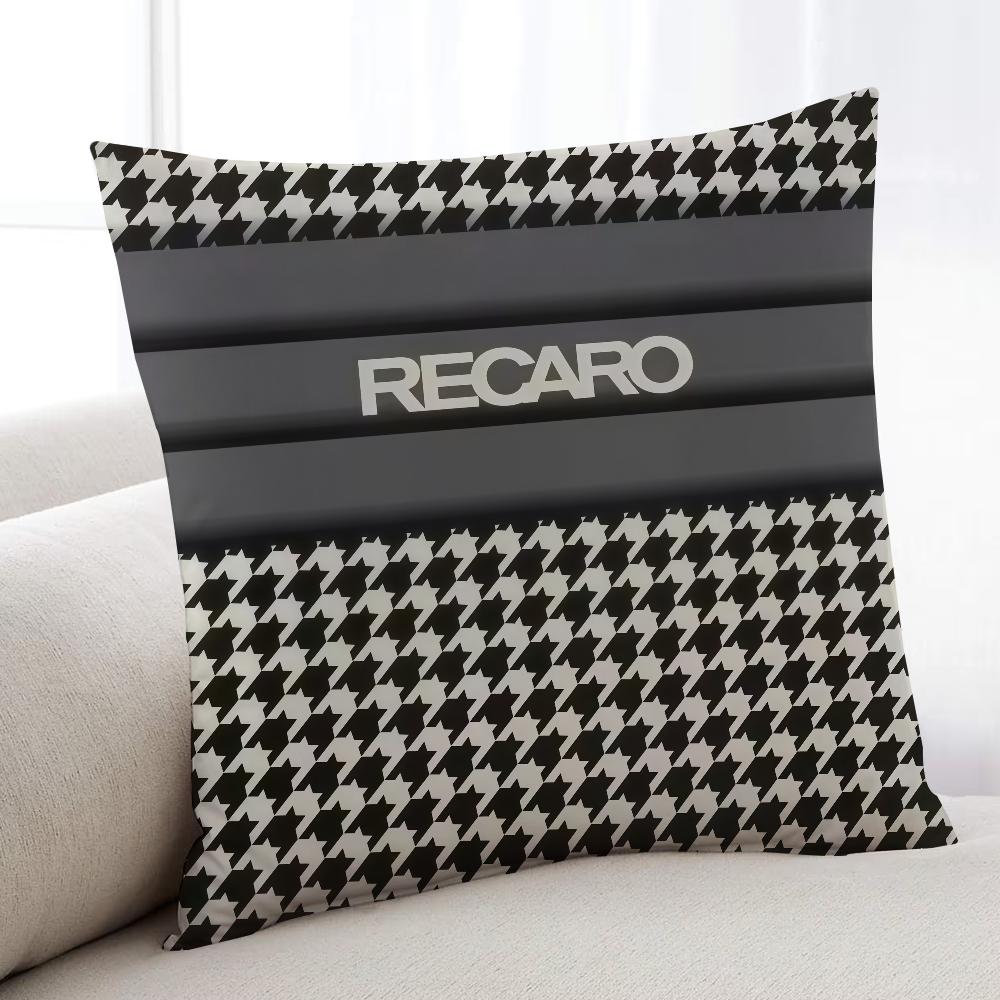 R-R-Recaro-ES Fashion Logo cushion cover Home Bedding Sofa living Room pillowcase Simple Soft Skin Cushion Cover Party Gift