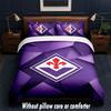 Fiorentina FC Design Bed Bedding Set 1 Duvet Cover + 2 Pillowcases Soft Breathable Household Bed Linens