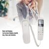 Wall Mountable Basic Corded Telephone Slimline Retro Wall Mounted Landline Telephone With Dtmf Support For Fsk Cid  For Home
