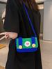 Mario Knit Mini Bag For Girls With Cartoon Phone Pocket Soft Wool Material For Daily Use