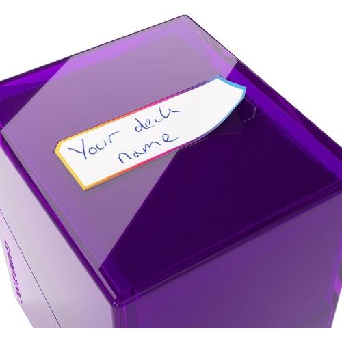 GameGenic Deck Box: Bastion XL Purple (100ct) ? Durable and Sturdy TCG, OCG Card Storage ? Compatible with Pokemon Yugioh Commander and MTG Magic: The