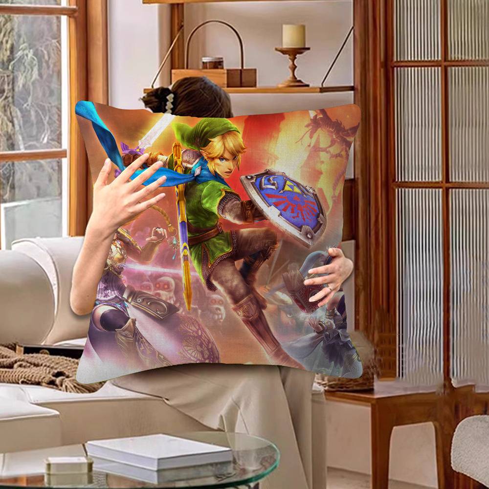 Game L-Legends Of The Zeldas Cushion Cover Pillowcase Upholstery Sofa Throw Pillow Home Decor Pillowcas