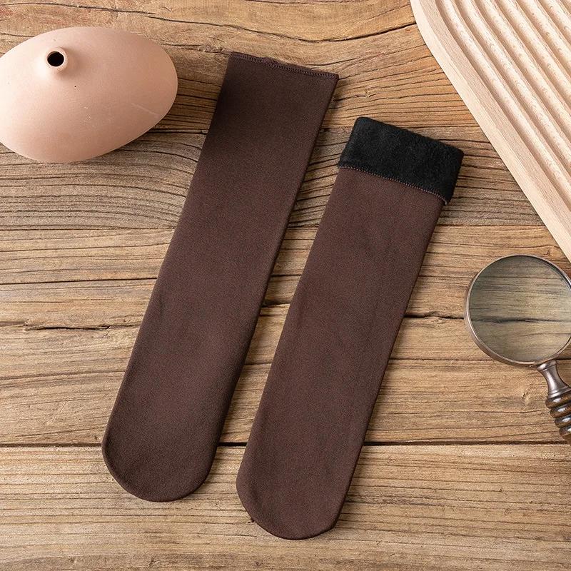Autumn and Winter Nylon Plush and Thick Snow Socks Casual Home Floor Socks Anti Pilling Floor Socks Short Socks
