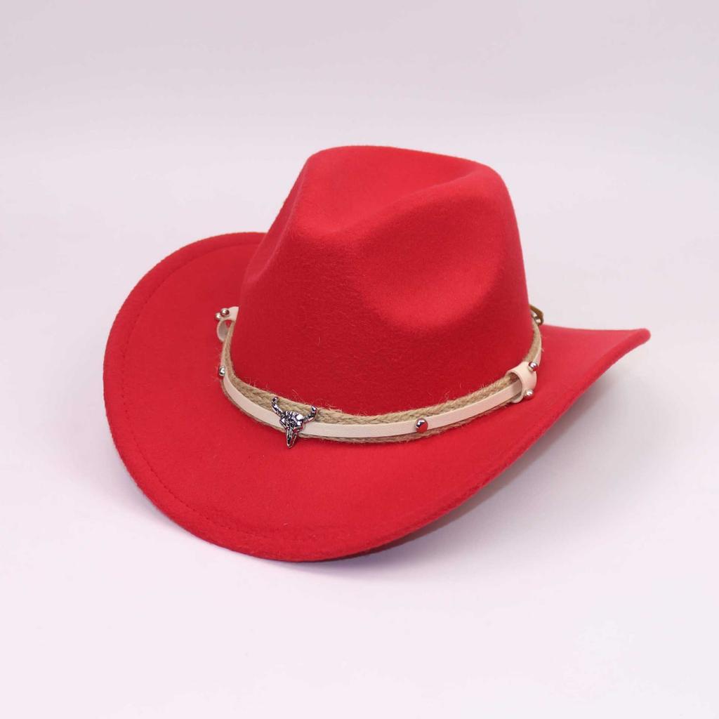 New European and American Western Cowboy Hat Accessory Hat Belt DIY Men's and Women's Hats Tibetan Riding Hat Jazz Hat