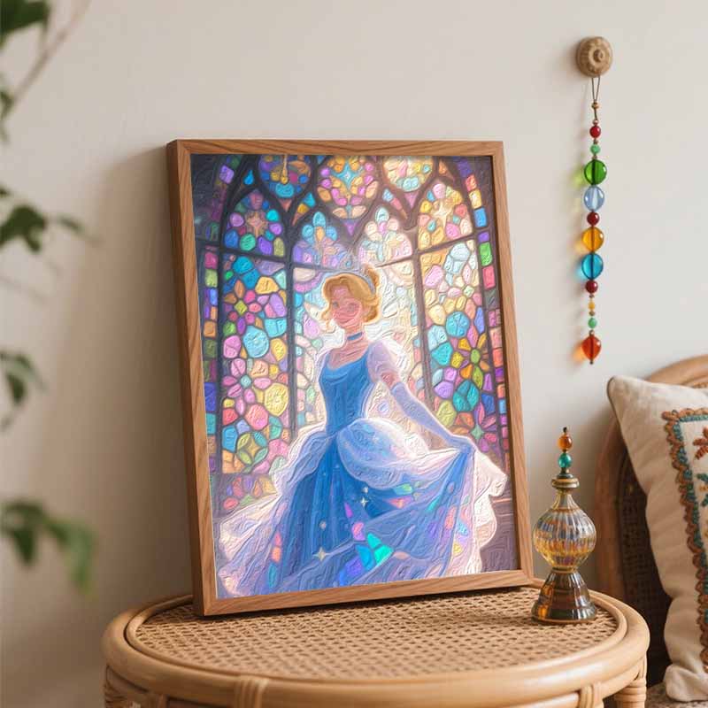Disney Princess Oil Painting Hand Painting Coloring Painting Handmade Diy Home Decoration Gift