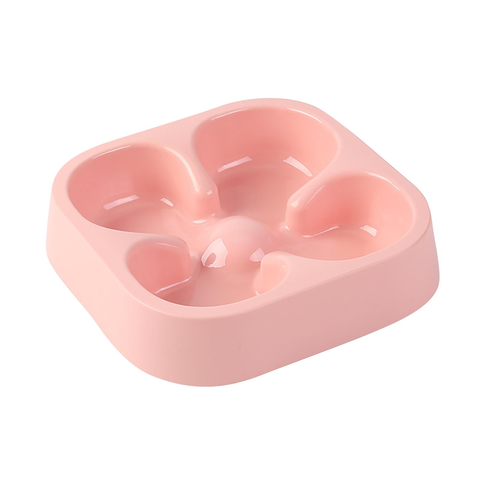 

Миска для домашних животных, предотвращающая удушье, Миска для собаки, Миска для кошки, Тедди, Миска для медленной еды, Миска для медленной еды для собак One Size розовый