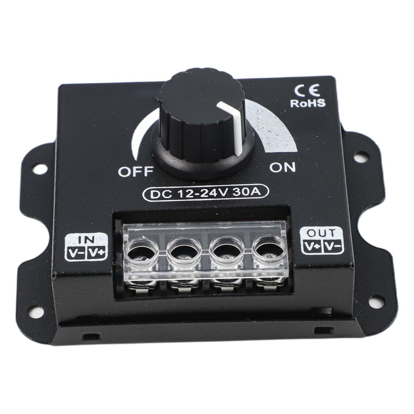 

Надежный поворотный диммер для одноцветных светодиодных лент, совместимый с напряжением постоянного тока