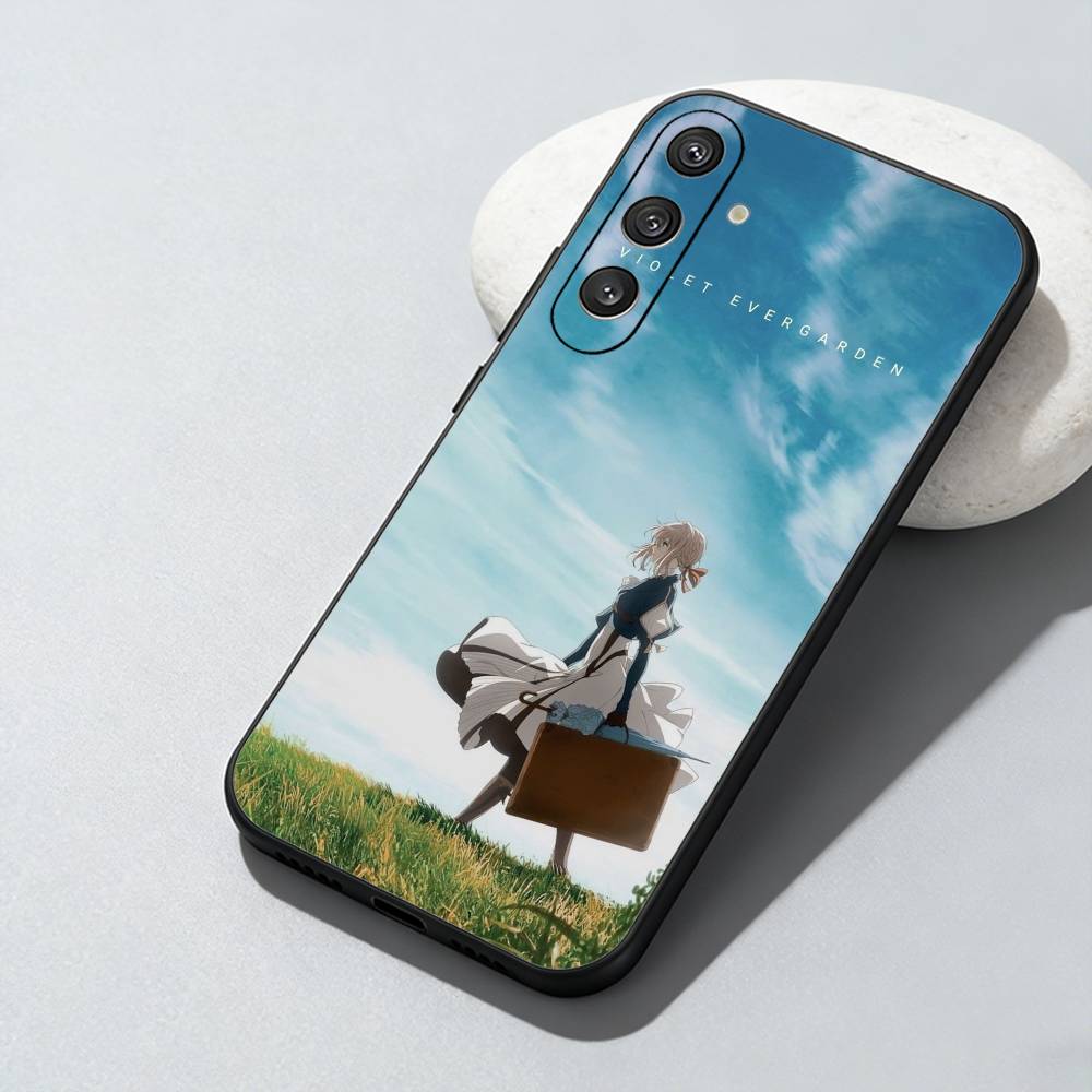 V-Violet E-Evergarden  Phone Case For Samsung Galaxy A73,A72,A71,A70,A52,A51 Others Soft Black Cover