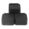 8 Set L Shaped Semi Covered Bed Risers Anti Slip Stackable Furniture Risers for Washing Machine Base Tables Chairs