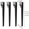 4pcs Metal Table Clamp Legs,Adjustable Coffee Table Legs,F-Shape Dining Desk Foot,Iron Workbench Support Legs,DIY Bar Legs,No Punching Design,with