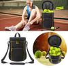 Two Way Zippers Tennis Storage Bag Shoulder Strap Tennis Balls Holder Bag  Baseball Bag