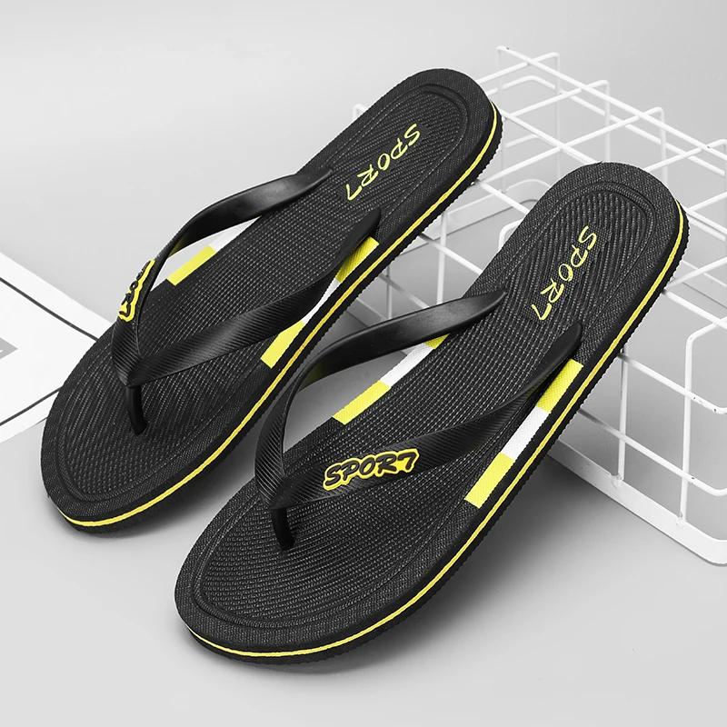 Original Brands Shoes for Men Men's Summer Sandals Living Room Slippers Walk Around Home Flip Flop Genuine Mens Slipper