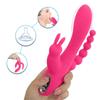 3 w 1 dildo dla kobiet królik wibrator wodoodporny akumulatorowy wibrator analny łechtaczki zabawki erotyczne dla par pomoce seksualne