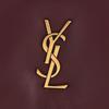 Saint Laurent Ysl Gold Metall Logo Lammleder Crossbody Schultertasche Damen Taschen Rot 777439-AACX7-6268