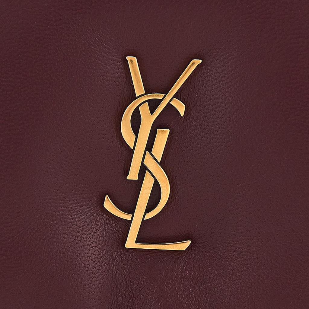Saint Laurent Ysl Gold Metall Logo Lammleder Crossbody Schultertasche Damen Taschen Rot 777439-AACX7-6268