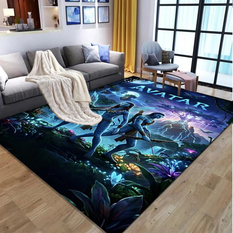 Tappeto con Motivo Avatar, Tappetino da Interno/Esterno, per Picnic, Sala Giochi, Camera da Letto, Ufficio, Soggiorno, Tappeto Decorazione Casa, Regalo di Compleanno