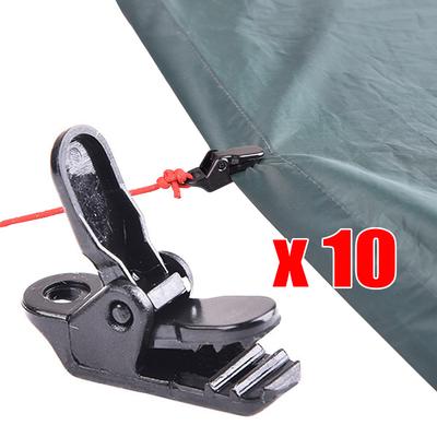 10 unidades de abrazaderas para camping al aire libre