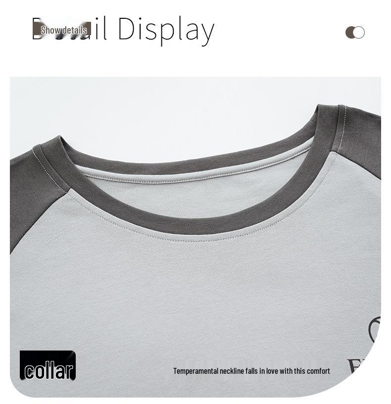 Men's Plus Size Cotton Pajamas: Spring/Autumn Set - Long Sleeve, Loose Fit, Indoor/Outdoor Wear