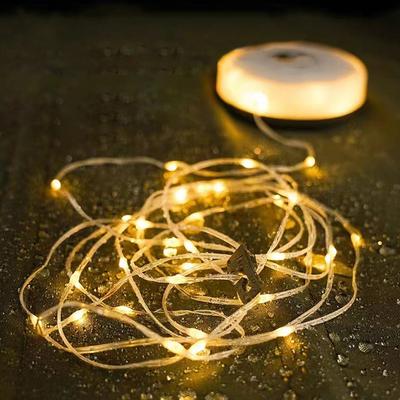 USB Rechargeable Camping Light 10meter Light String Outdoor Tent Light RGB Atmosphere Light LED Flashlight for Camping Travel