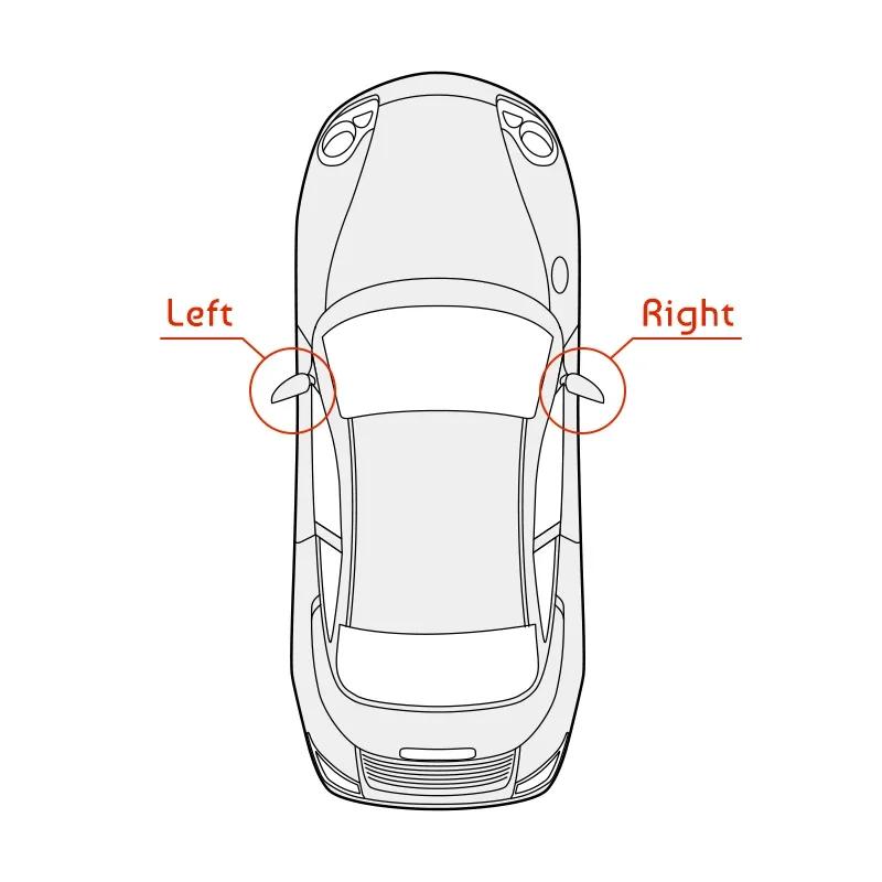Car Wing Heated Mirror Glass Lens For CITROEN C3 Picasso 2009-2019 C4 Picasso 2007-2013 For PEUGEOT 3008 5008 2009-2016