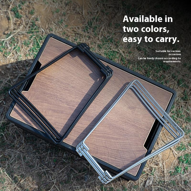 Camping Folding Cooler Box Stand Container Holder Shelf Outdoor Camping Supply Holder Folding Stand Ice Box Stand Aluminum Alloy