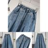 Denim A Line Skirt For Plus Size Women With Button Details For Fall 2025