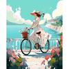 CHENISTORY Paint By Number Beach Couples Girl Drawing On Canvas Wall Art Picture Coloring By Numbers Home Decoration Painting