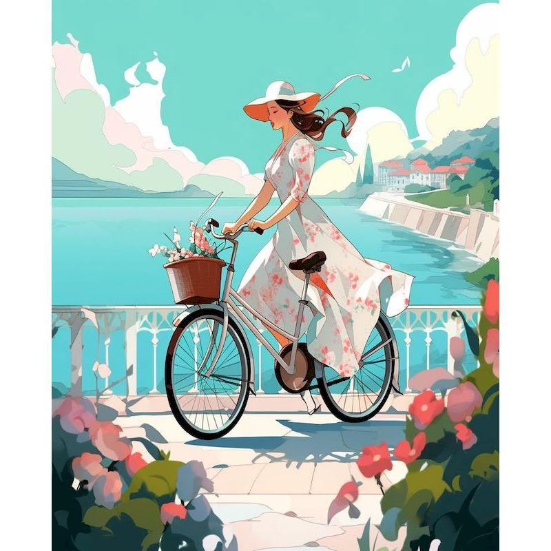 CHENISTORY Paint By Number Beach Couples Girl Drawing On Canvas Wall Art Picture Coloring By Numbers Home Decoration Painting