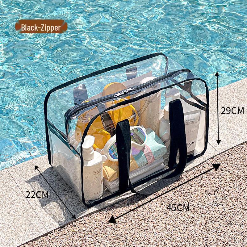 

MDNGMDNG Transparent PVC Waterproof Beach & Wash Bag Medium