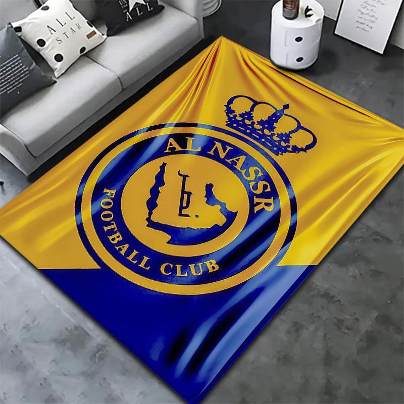 Al-Nassr FC Carpet Rug for Living Room Bedroom Home Sofa Decoration,Kids play Non-slip Floor Mat