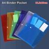 1Pcs Clear Document Files Folders with Label Pocket Envelope Popper Wallets  for School Office Home