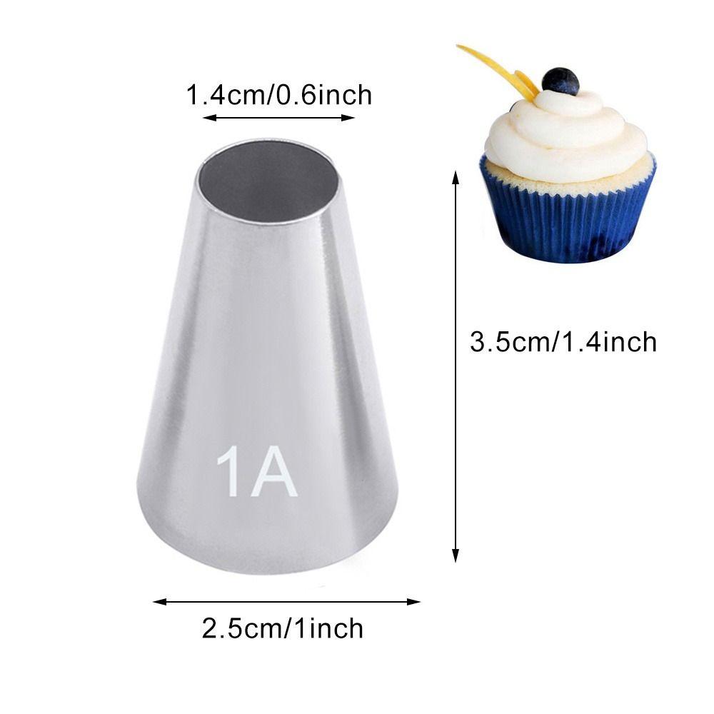 

DIY Cream Nozzles Cake Decorating Baking Tool Durable Cake Decoration Tip 1A