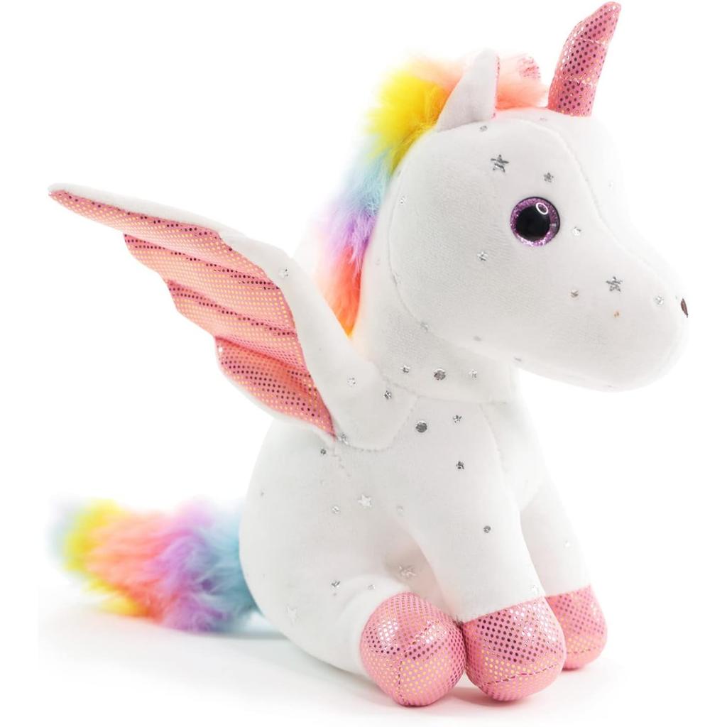 Einhorn Stofftier Weiche Einhorn Plüschtiere Regenbogen Rosa Einhorn Geburtstagsgeschenk für Mädchen Baby Kleinkind Kinder Party Heimdekoration
