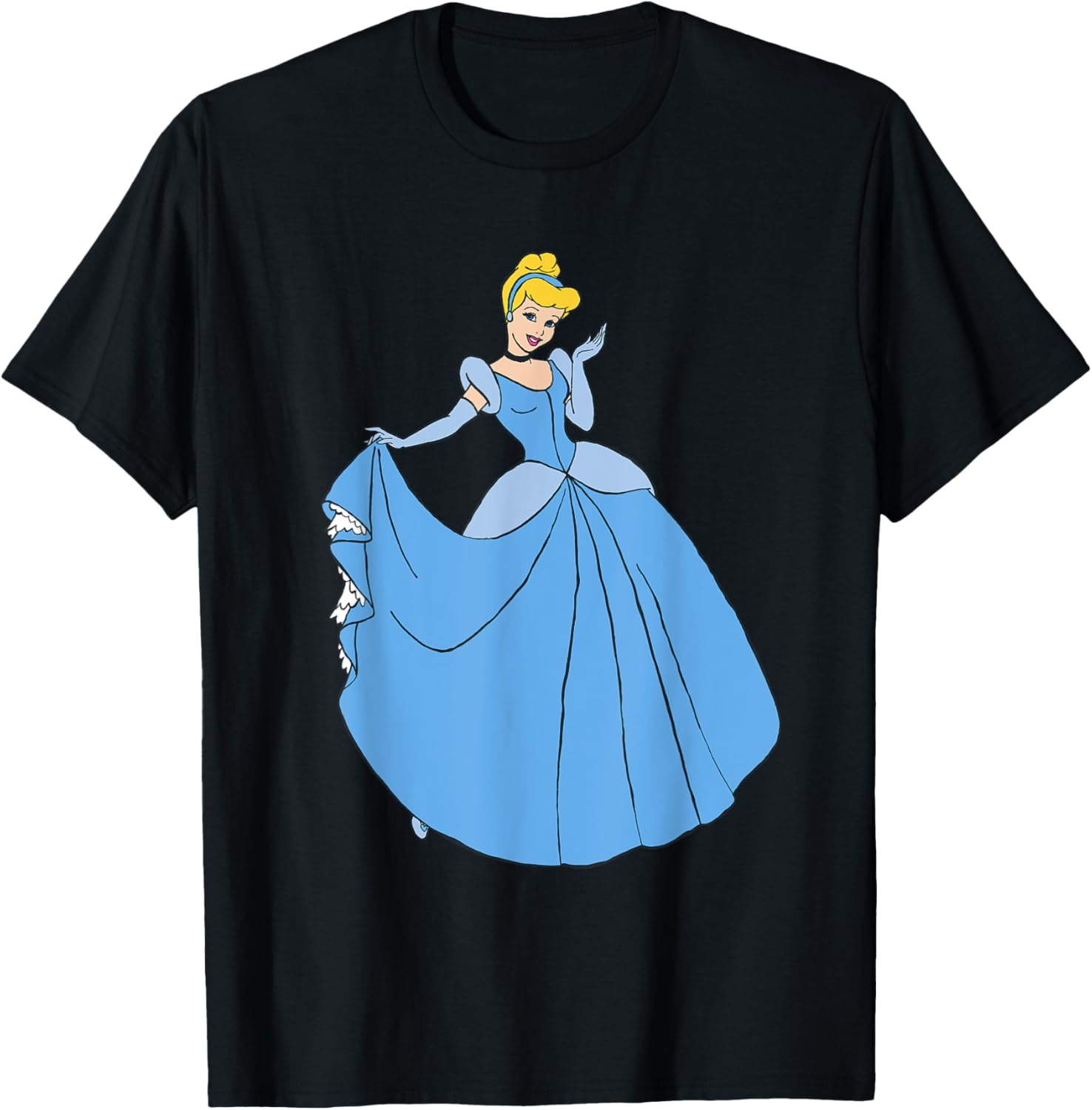 Hot Fashion Casual Disney Princess Cinderella in Ballgown Classic T-Shirt T-Shirt S-4XL Four Seasons XXXXL