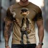 Men's Ombre Old Man T Shirt Short Sleeve T shirt 3D Print Crew Neck Shirt Funny Casual Daily Street