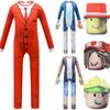 Kids Game Pocket Devs Long Sleeves Jumpsuit Mask Set Children Boys Cosplay Costume Christmas Halloween Outfit