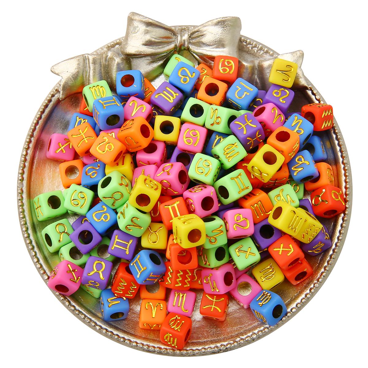 

500 г 7x7 мм кубики бусины созвездия шармы разделительные свободные бусины для изготовления ювелирных изделий