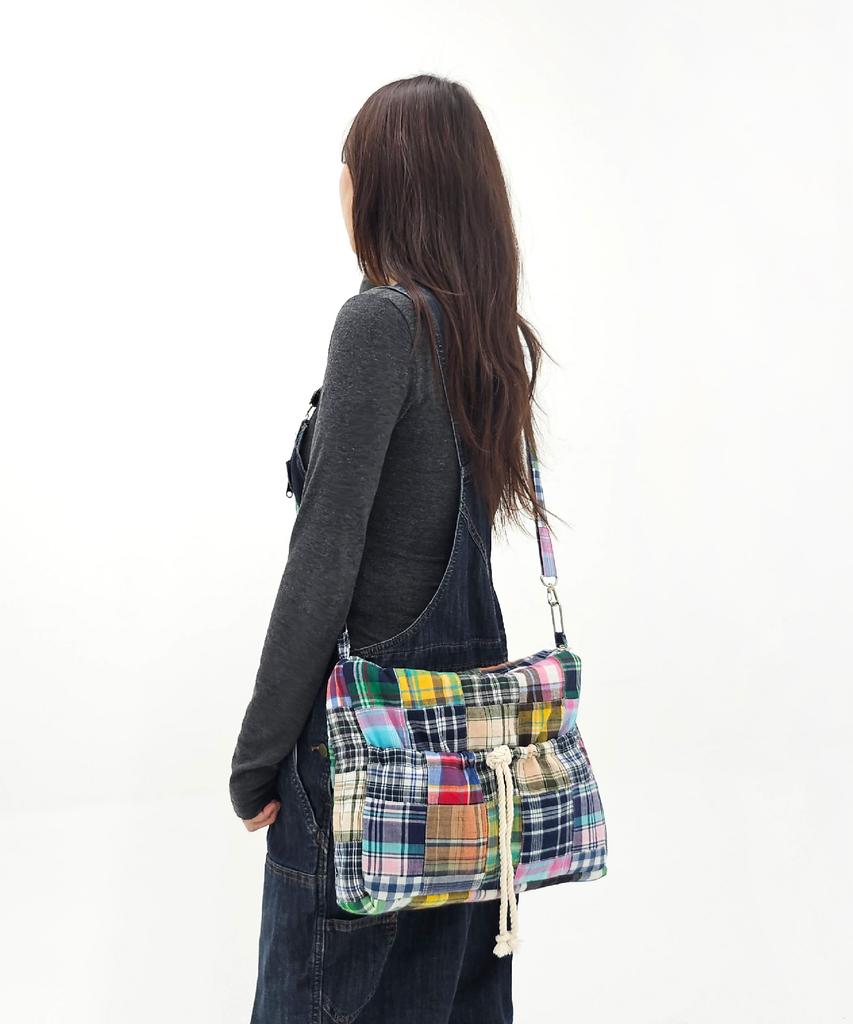 Sonnetofnight Patchwork 3-Stage Transformation Bag Check Pattern - Medium M