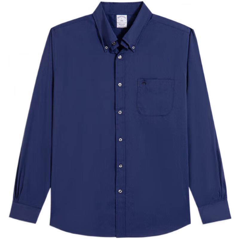 Brooks Brothers Men s Solid Pocket Embroidered Logo Shirt S