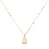 Tulip Necklace Opal Pendant Women's Ins Light Luxury Niche Simple Versatile Elegant Personality Clavicle Chain