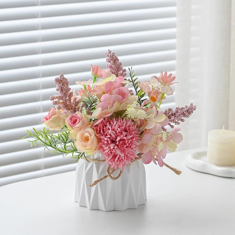 Indoor Artificial Flower Bouquet Decor for Office or Living Room