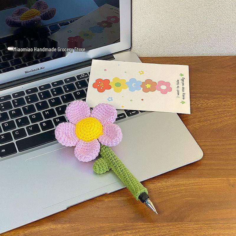 

Handmade Sunflower Bouquet Pen for Teacher s Day - Creative Woven Gift Decoration in New Chinese Style