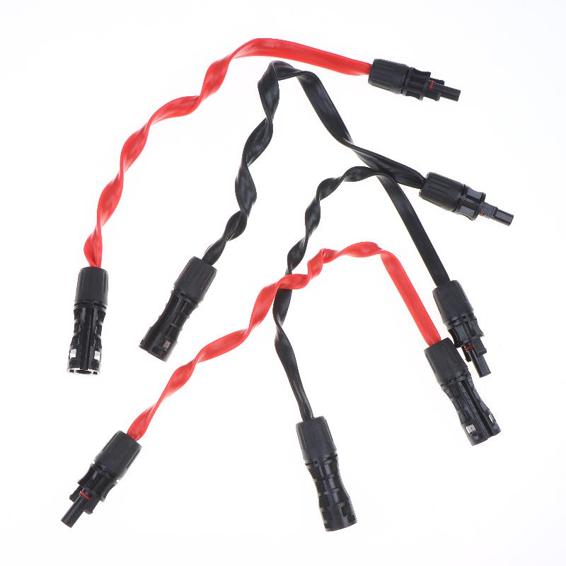 Flexible Flat Solar Panel Extension Cable 12AWG 10AWG Secure Connector for Outdoor Garden Power Station