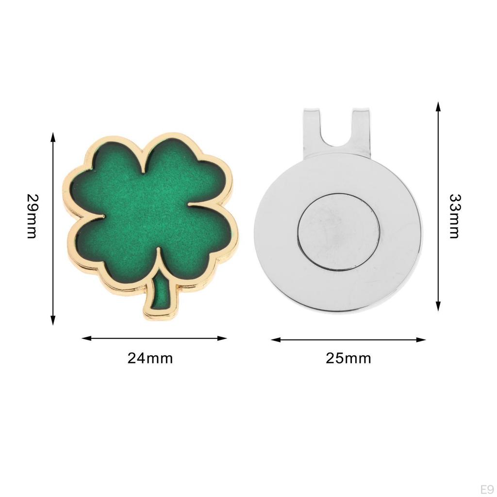 Golf Ball Marker Accessories Metal Mark Hat Clip for Ladies