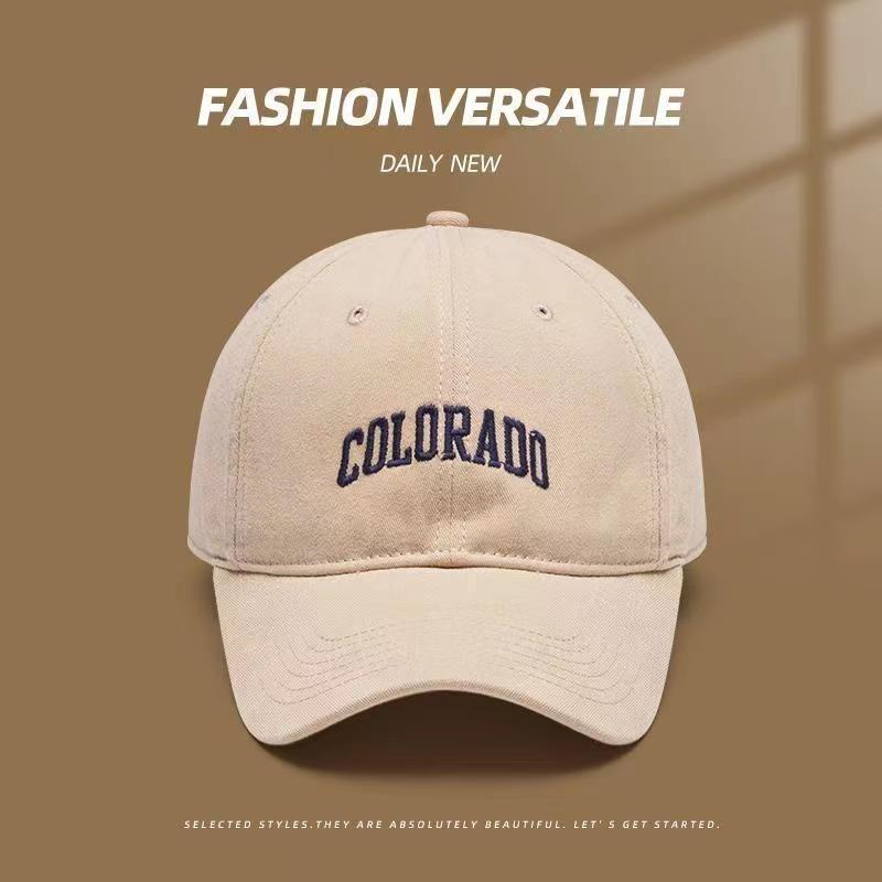 Fashionable Embroidery Letter Neutral Casual Summer Sun Shading Baseball Cap