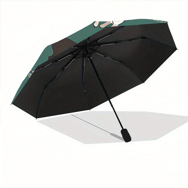 1pc Farm Animals Automatic Open/Close Umbrella Sturdy Iron Frame, Compact Travel Umbrella - Perfect Gift for Women, Men, Birthdays068