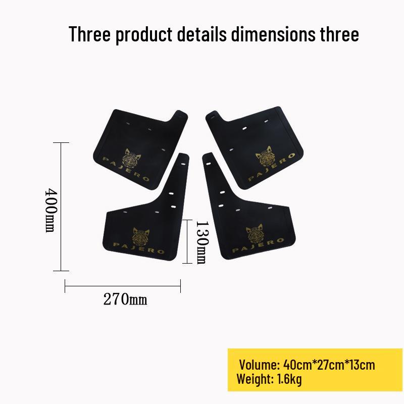 Mitsubishi Pajero Lynx V73 V97 V93 Soft Rubber Mudguards