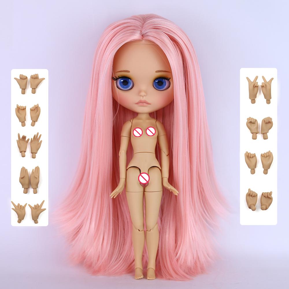 ICY DBS Blyth Doll 1/6 Joint 30cm Brown Skin Matte Face Toothed Mouth Girl Doll BJD Toy Gift